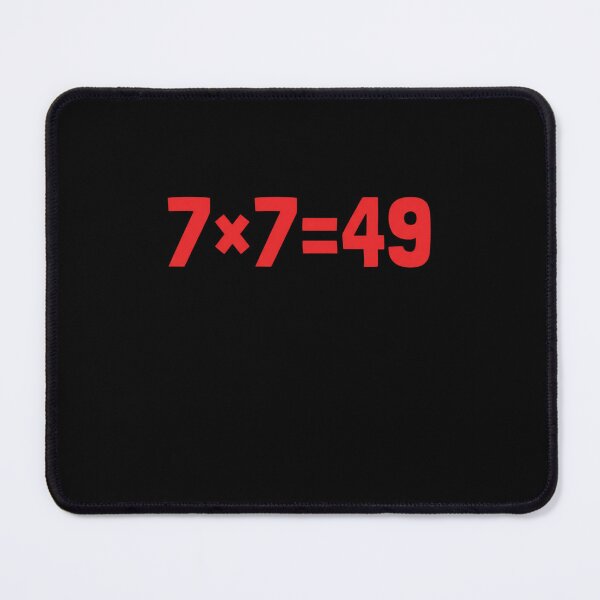 Item preview, 7×7=49 Multiplication Math Fact Education Student Teacher designed and sold by SofenArt.