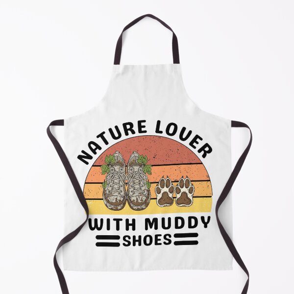 Item preview, Retro Nature Lover With Muddy Shoes and Paws Hiking Dog Lover designed and sold by waikibi ⭐⭐⭐⭐⭐.