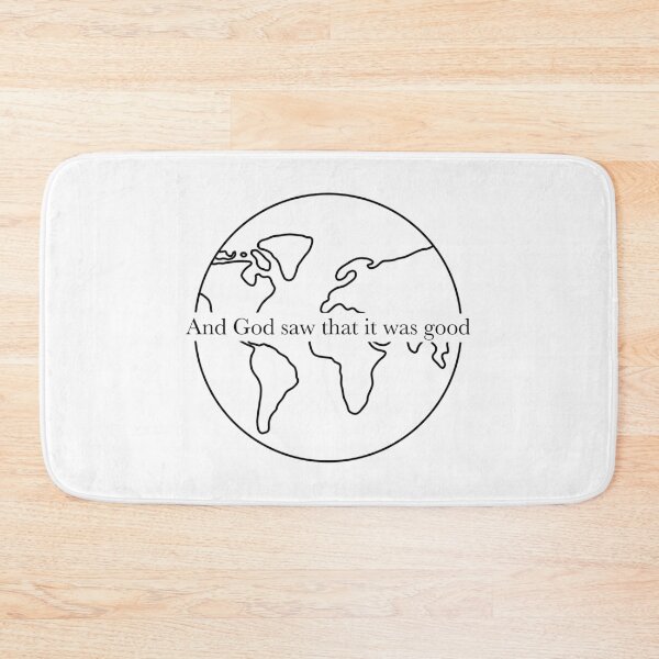 Item preview, God Saw That is was Good – Genesis 1:10 Bible Verse, Minimalist Earth designed and sold by The Prose Atelier.