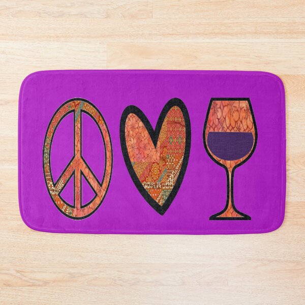 Item preview, Pink Peace Love & Wine  designed and sold by artbyomega.