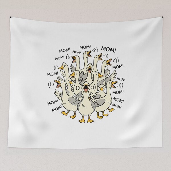 Item preview, Mom! Mom! Mom! Funny Geese Motherhood Parenting Humor designed and sold by SofenArt.