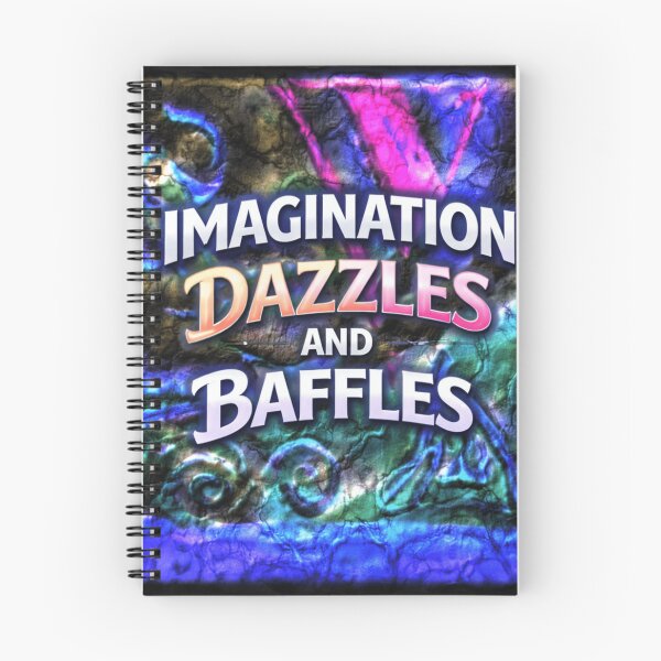 Item preview, imagination dazzles and baffles colorful typographic abstract design designed and sold by SmashingDeals.