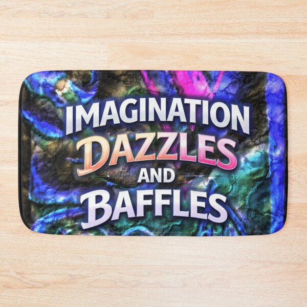 Item preview, imagination dazzles and baffles colorful typographic abstract design designed and sold by SmashingDeals.