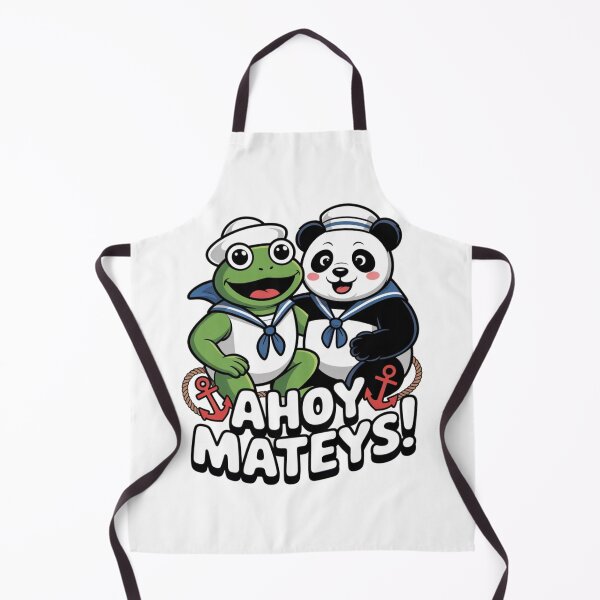 Item preview, Ahoy Mateys! Cute Sailor Frog & Panda Best Friends designed and sold by MWSailingClub.