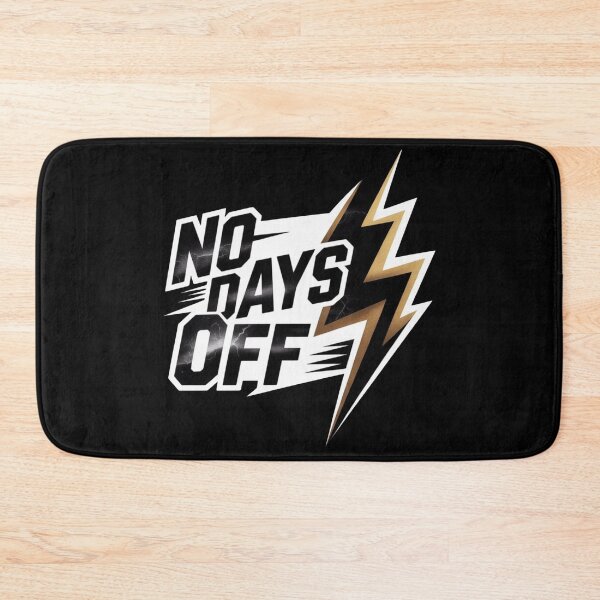 Item preview, No Days Off Gym Motivational Design | Fitness Bold Lightning Bolt designed and sold by EvolusionPro.