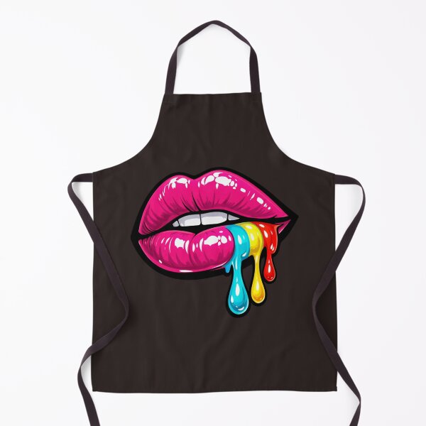 Item preview, Vibrant Rainbow Melting Lips Pop Art designed and sold by Verdezeus86 .