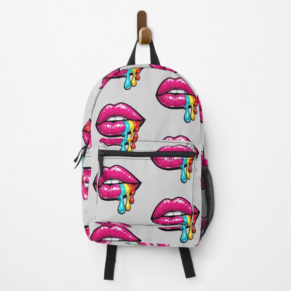 Item preview, Vibrant Rainbow Melting Lips Pop Art designed and sold by Verdezeus86 .