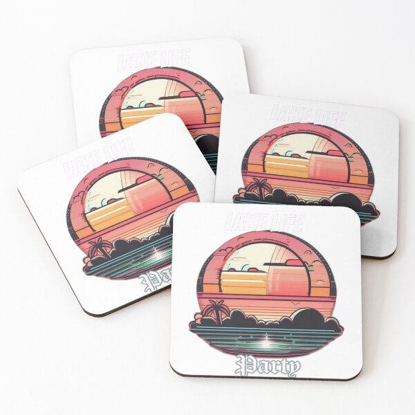 Item preview, Lake Life Party – Sunset Vibes designed and sold by Bad7Wear.