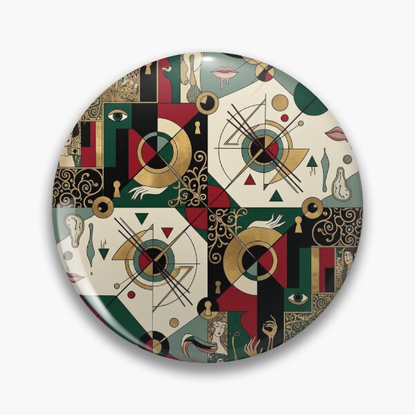 Item preview, Gold, blue, red. Abstraction. designed and sold by Natalia-Vlad.