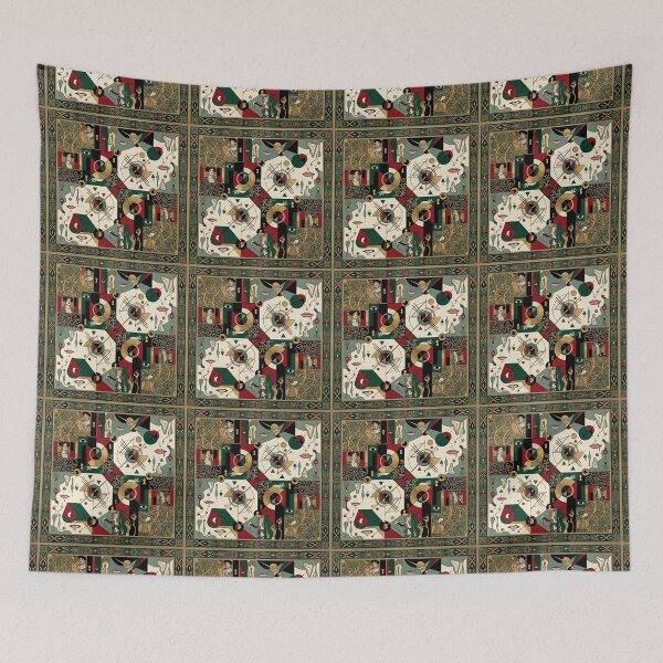 Item preview, Gold, blue, red. Abstraction. designed and sold by Natalia-Vlad.