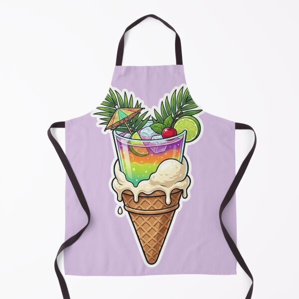 Item preview, Tropical Cocktail Ice Cream Sticker designed and sold by Bug by Design.