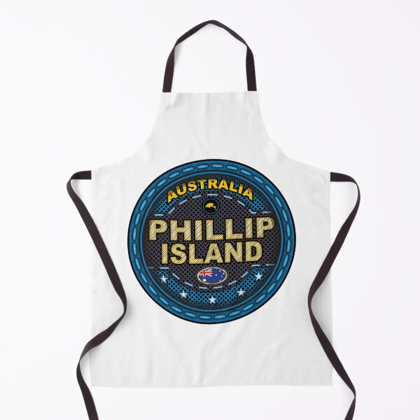 Item preview, Phillip Island Victoria Australia stitching effect blue designed and sold by studioss76.