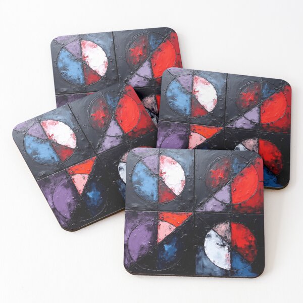 Item preview, broken circles nova colorful geometric abstract  designed and sold by SmashingDeals.
