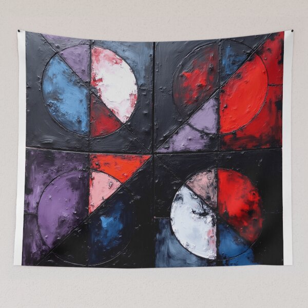 Item preview, broken circles nova colorful geometric abstract  designed and sold by SmashingDeals.