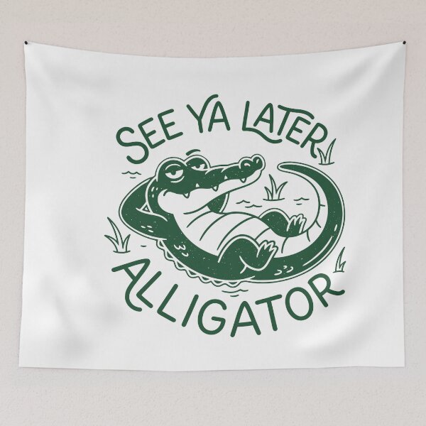 Item preview, See Ya Later Gator Goodbye Hilarious Alligator Saying Farewell designed and sold by gunaone-design.