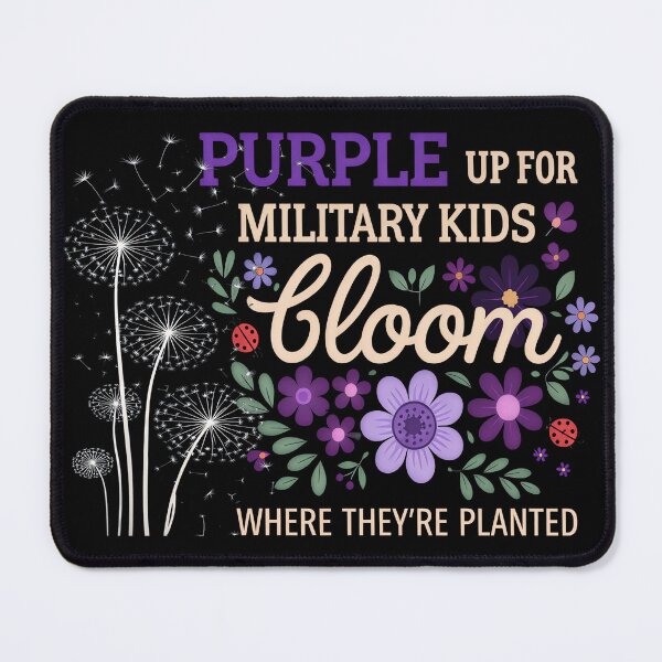 Item preview, Military Kid Dandelion Bloom Where They're Planted Purple Up  designed and sold by gear-posters.