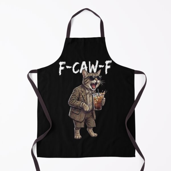 Item preview, Vintage Cat F-Caw-F Coffee Drinker Sarcastic Humor designed and sold by randomslife.