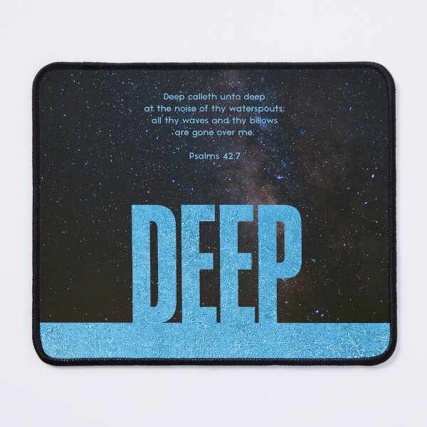 Item preview, Deep Calleth Unto Deep - minimalist poster designed and sold by CloudFireArt.