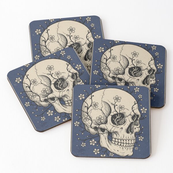 Item preview, Garden of Graves – Vintage Botanical Skull designed and sold by HeyHas.