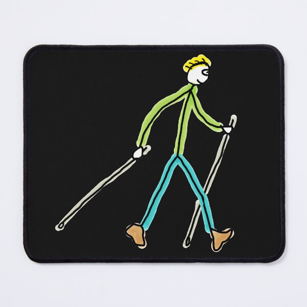Item preview, Nordic Walking Stickman designed and sold by Mark-Ewbie.