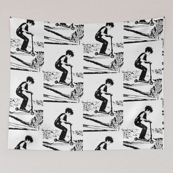 Item preview, Flying Scooter Boy - Scooter Rider designed and sold by NaturePrints.
