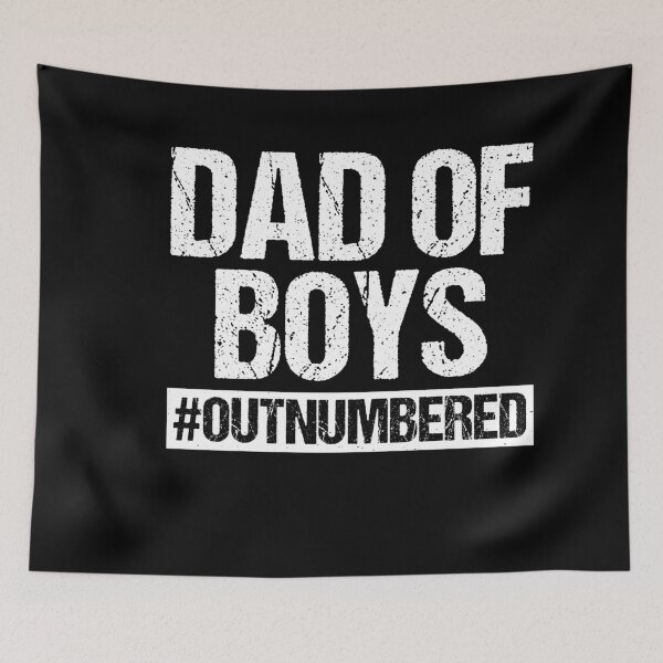 Item preview, Dad Of Boys #Outnumbered Funny Fatherhood Humor designed and sold by gunaone-design.