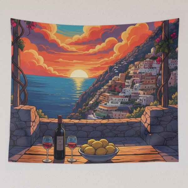 Item preview, Coastal Sunset – Window to the Sea designed and sold by HeyHas.