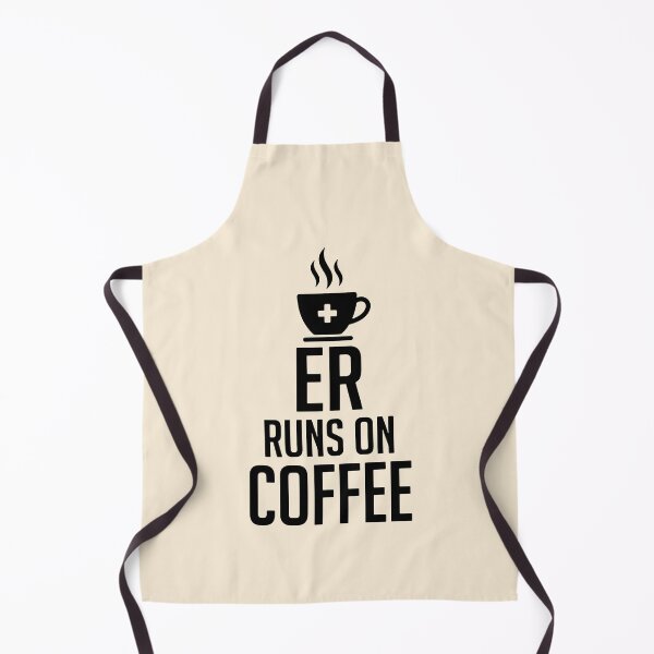 Item preview, ER Runs On Coffee Funny Nurse Caffeine Addict Gift Design designed and sold by Dantin.