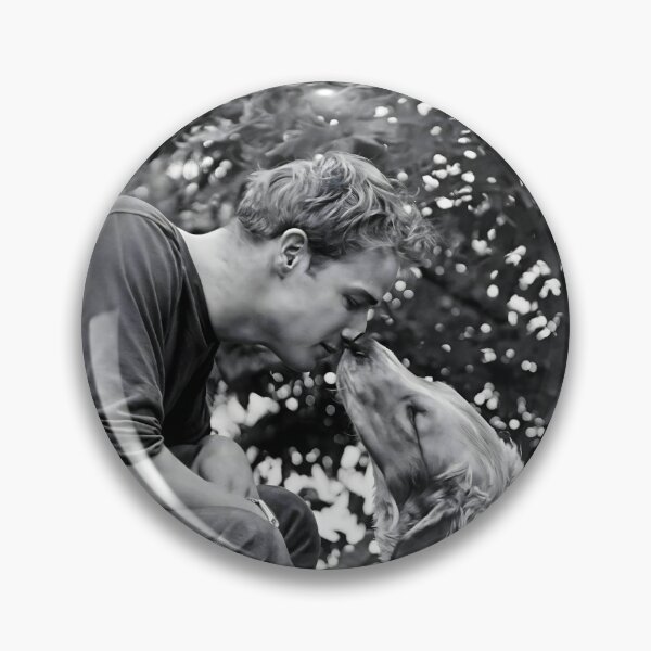 Item preview, Marlon Brando with Pet Dog, black and white photograph designed and sold by heydayposters.