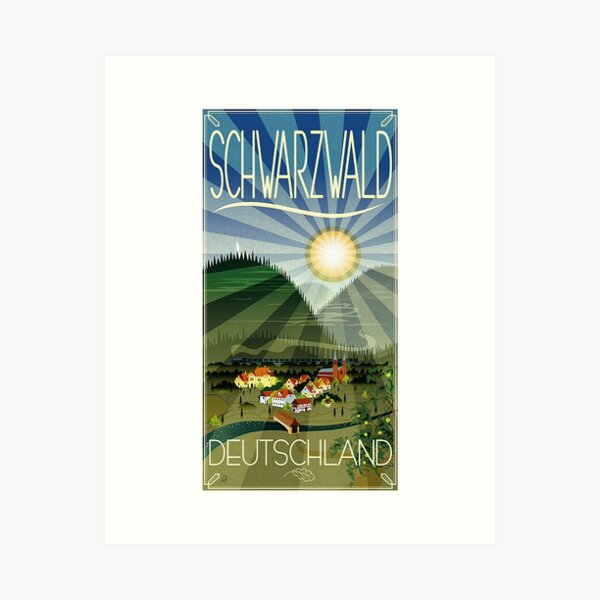 Schwarzwald Deutschland..Schwarzwald Kunstdruck