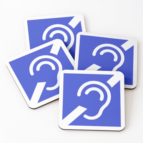 Item preview, Blue Hearing Loop Sign Vector designed and sold by THP Creative.