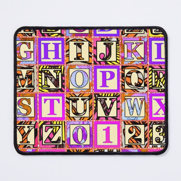 Item preview, Pink Pastel Alphabet Pattern designed and sold by artbyomega.