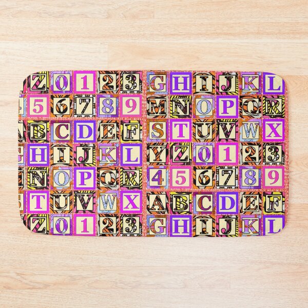 Item preview, Pink Pastel Alphabet Pattern  designed and sold by artbyomega.