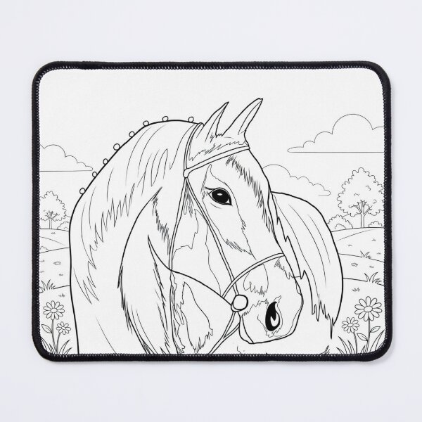 Item preview, Majestic Meadow Horse Color Me designed and sold by Shana Marie Moments.
