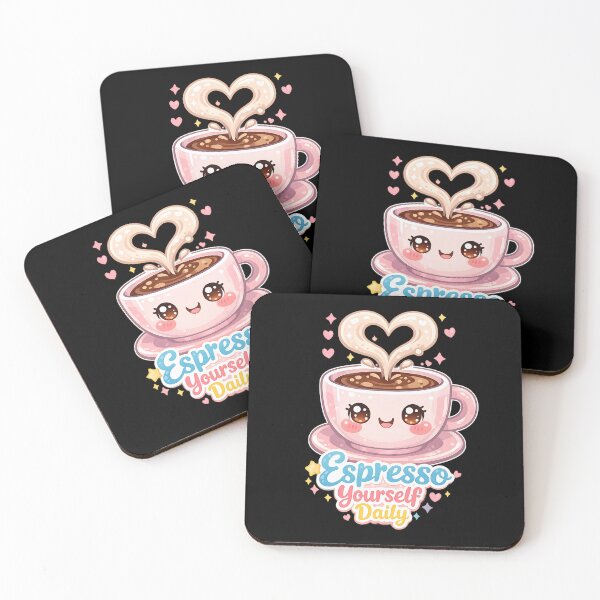 Item preview, Espresso Yourself Daily Funny Coffee Pun Quote designed and sold by ILYASSE1.