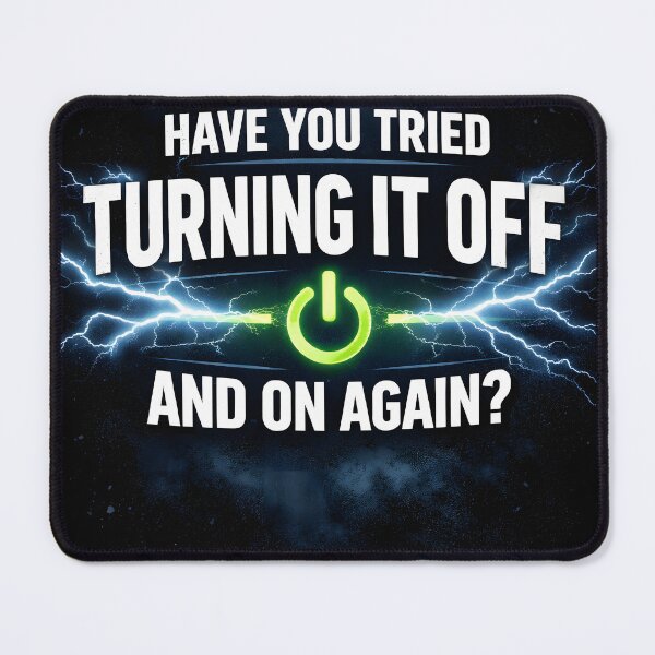 Item preview, Help Desk Humor T-Shirt | Have You Tried Turning It Off And On Again designed and sold by UserErrorStudio.