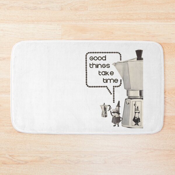 Item preview, Retro Design "Good Things Take Time" with Retro Bialetti Design designed and sold by heydayposters.