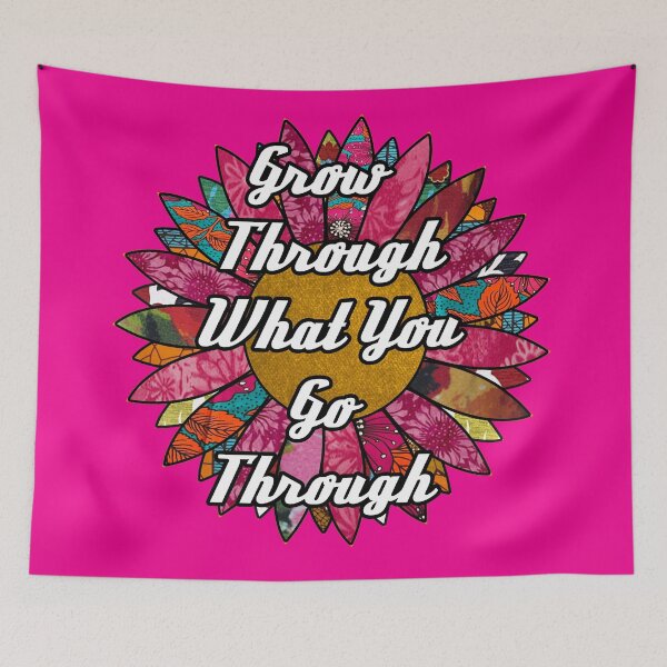 Item preview, Grow through what you go through Flower designed and sold by artbyomega.