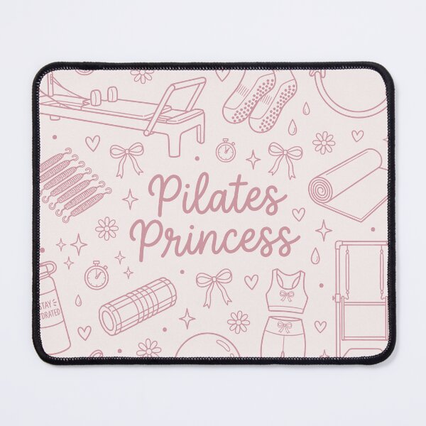 Item preview, Pilates Princess Doodle Collage Blush Pink - Coquette Fitness Workout Aesthetic designed and sold by BVDigitalArt.