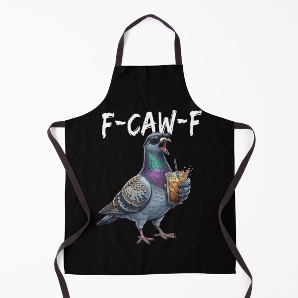 Item preview, Funny Pigeon Drinking Iced Coffee – F-CAW-F Pun designed and sold by randomslife.