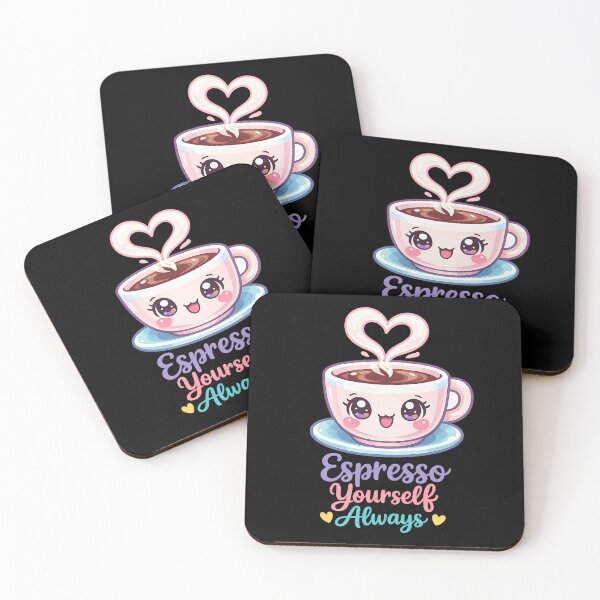 Item preview, Espresso Yourself Always Positive Coffee Pun Quote designed and sold by ILYASSE1.
