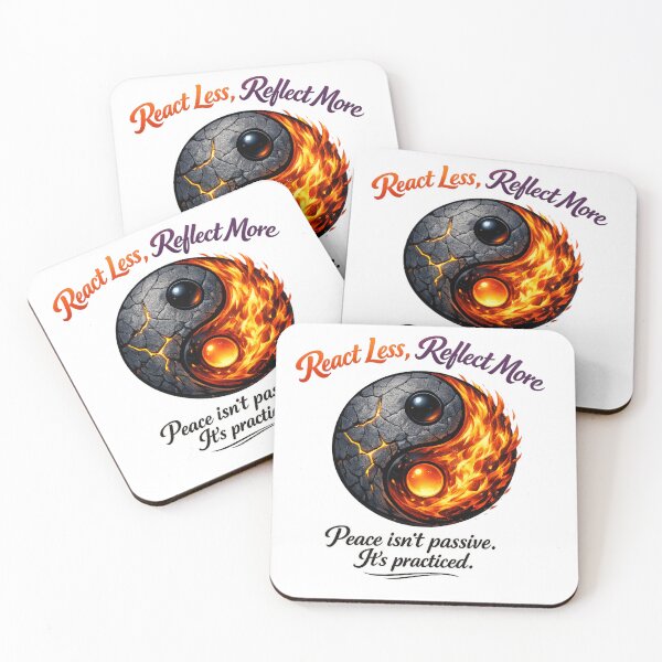 Item preview, React Less Reflect More Yin Yang Fire designed and sold by Dresut.