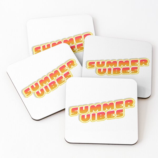 Item preview, Vibrant Pink and Orange "Summer Vibes" Typography Design designed and sold by VibranPalette.