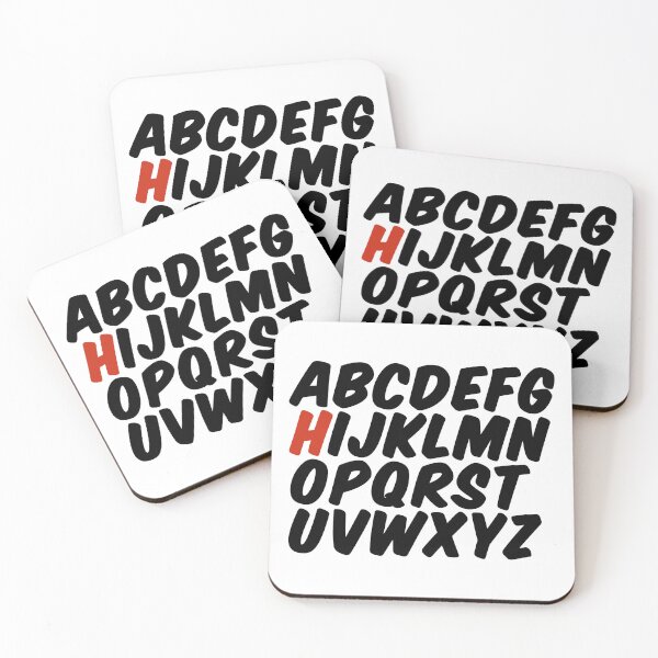 Item preview, Minimalist Alphabet – Letter H Initial Design designed and sold by hhells.