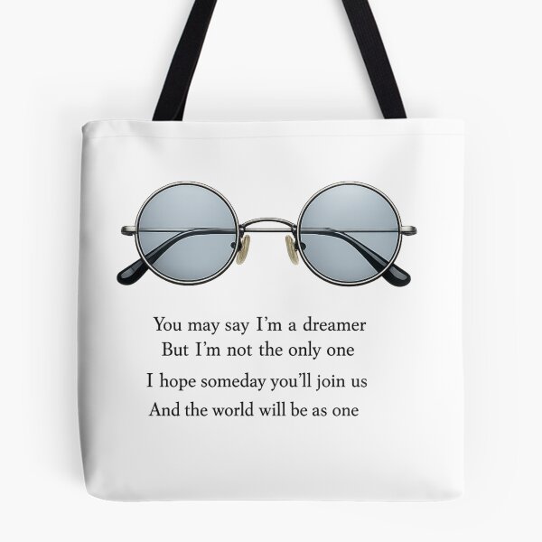 Item preview, You May Say I’m a Dreamer Lennon Glasses Art – Imagine Inspired Design, Vintage 70s Retro Music Aesthetic, Peace & Unity Artwork designed and sold by Donsean22.