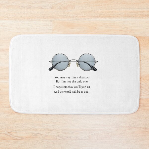 Item preview, You May Say I’m a Dreamer Lennon Glasses Art – Imagine Inspired Design, Vintage 70s Retro Music Aesthetic, Peace & Unity Artwork designed and sold by Donsean22.