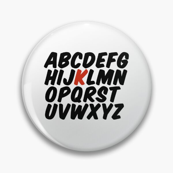 Item preview, Minimalist Alphabet – Letter K Initial Design designed and sold by hhells.