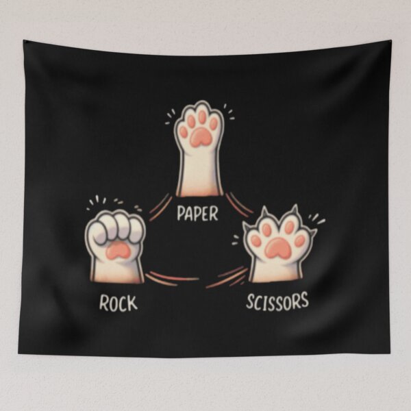 Item preview, Cat Paw Rock Paper Scissors designed and sold by szydelkowanika.