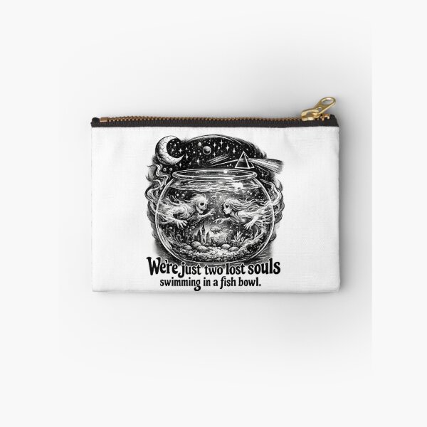 Item preview, Two Lost Souls Swimming in a Fish Bowl – Psychedelic Rock Art Print, Wish You Were Here Inspired, Vintage 70s Aesthetic, Surreal Music Illustration designed and sold by Donsean22.