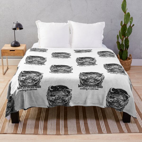 Item preview, Two Lost Souls Swimming in a Fish Bowl – Psychedelic Rock Art Print, Wish You Were Here Inspired, Vintage 70s Aesthetic, Surreal Music Illustration designed and sold by Donsean22.